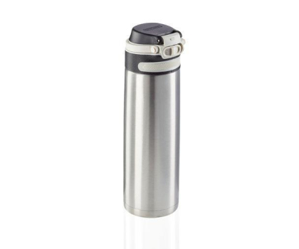 Bidon, termos, kubek termiczny LEIFHEIT Kubek termiczny Flip 600 ml srebrny 03272